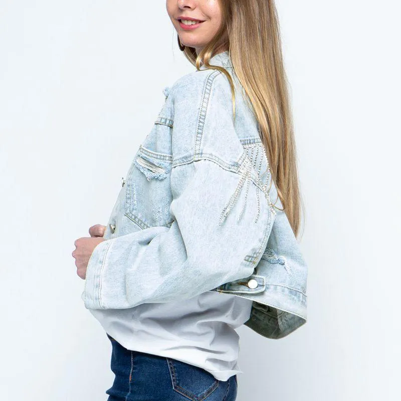 Dropped Shoulder Denim Jacket