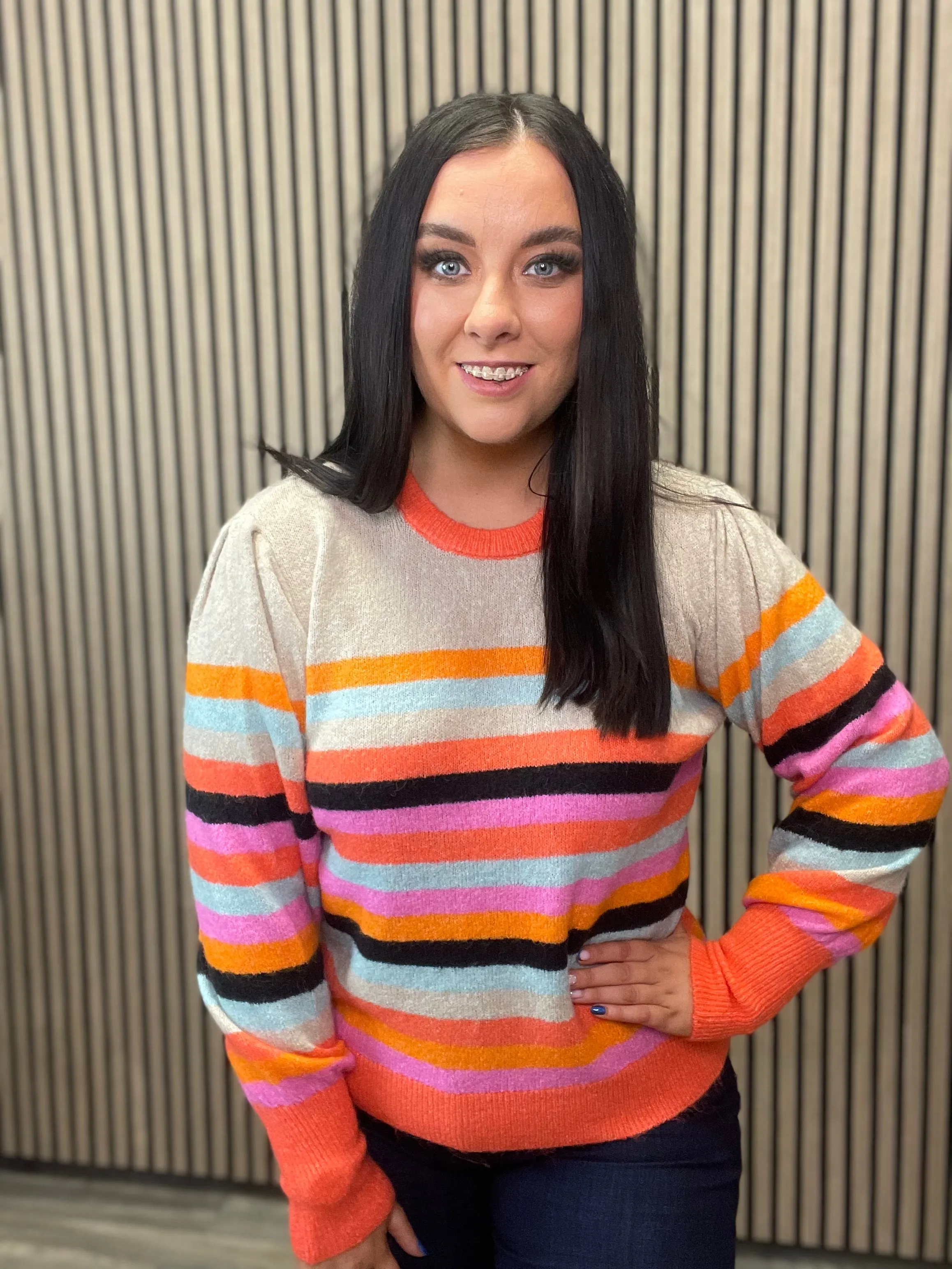 DUSKY KNITTED JUMPER (MULTICOLOUR)