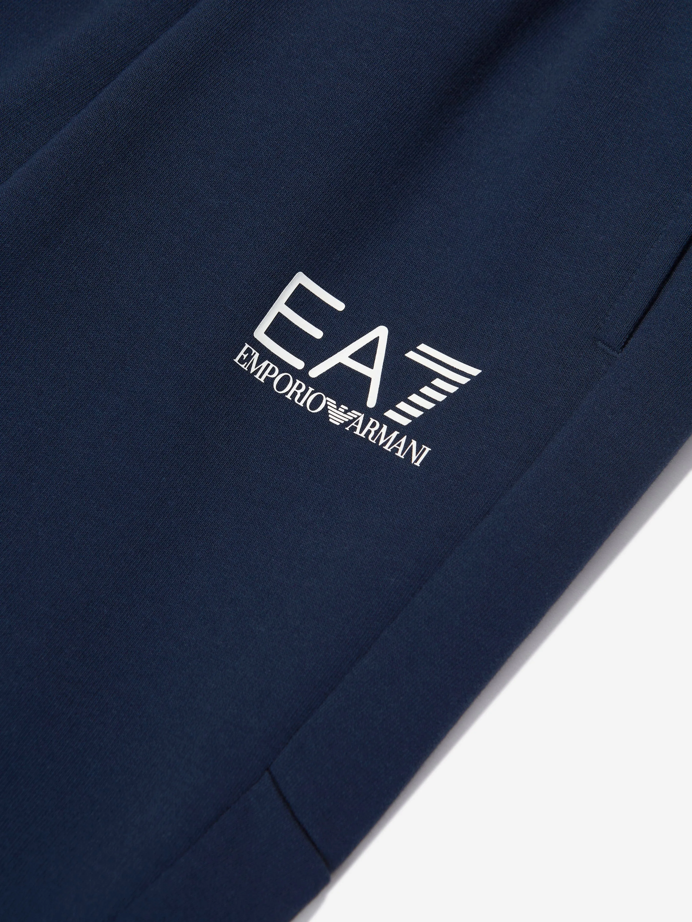 EA7 Emporio Armani Boys Extended Logo Joggers in Navy