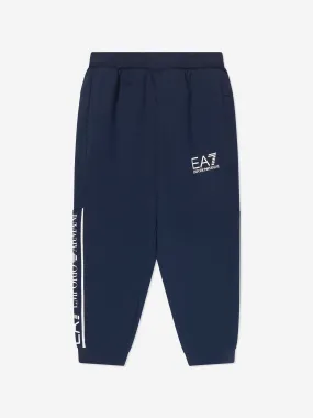 EA7 Emporio Armani Boys Extended Logo Joggers in Navy