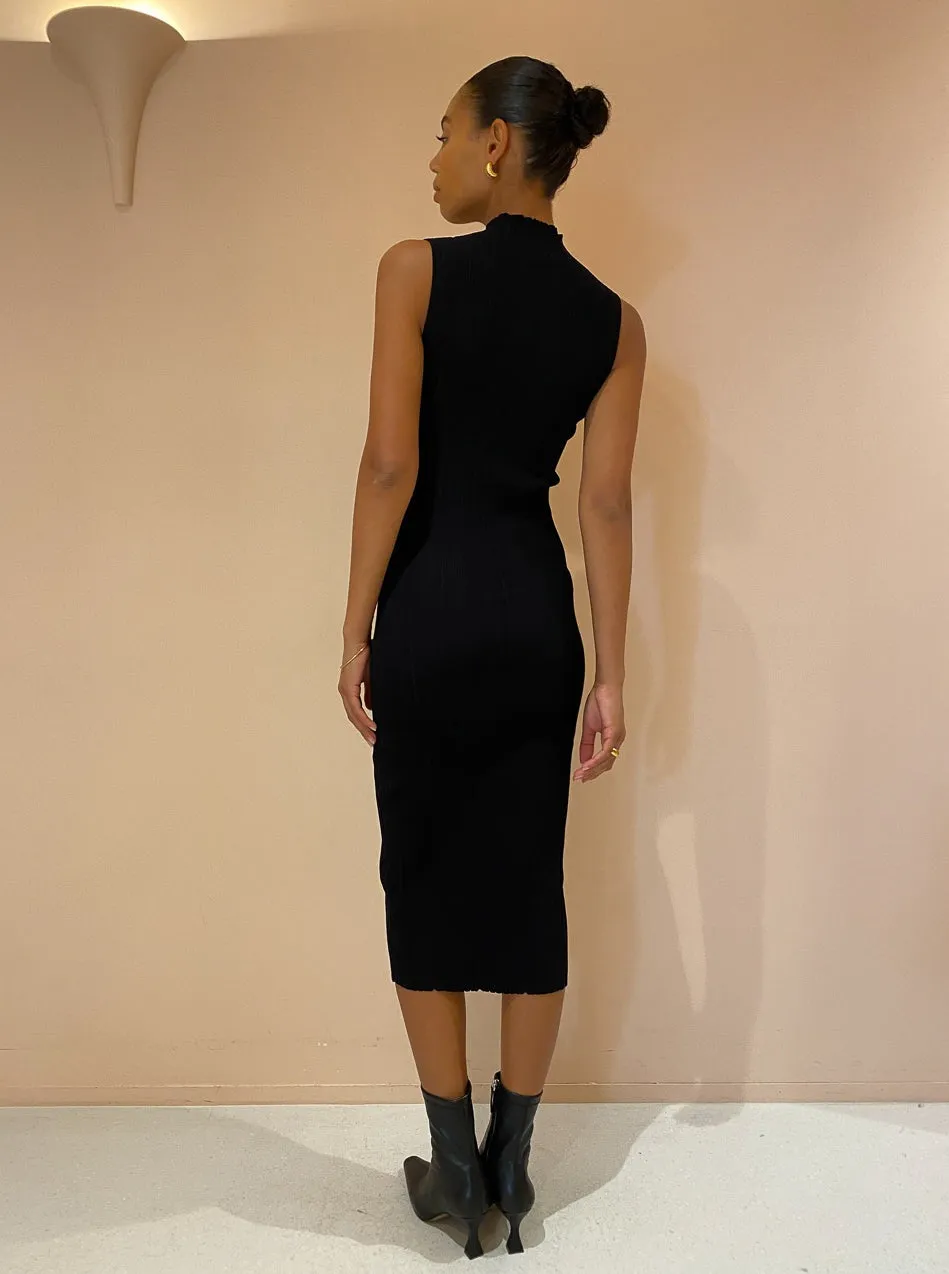 Elka Collective Pillar Knit Dress in Black