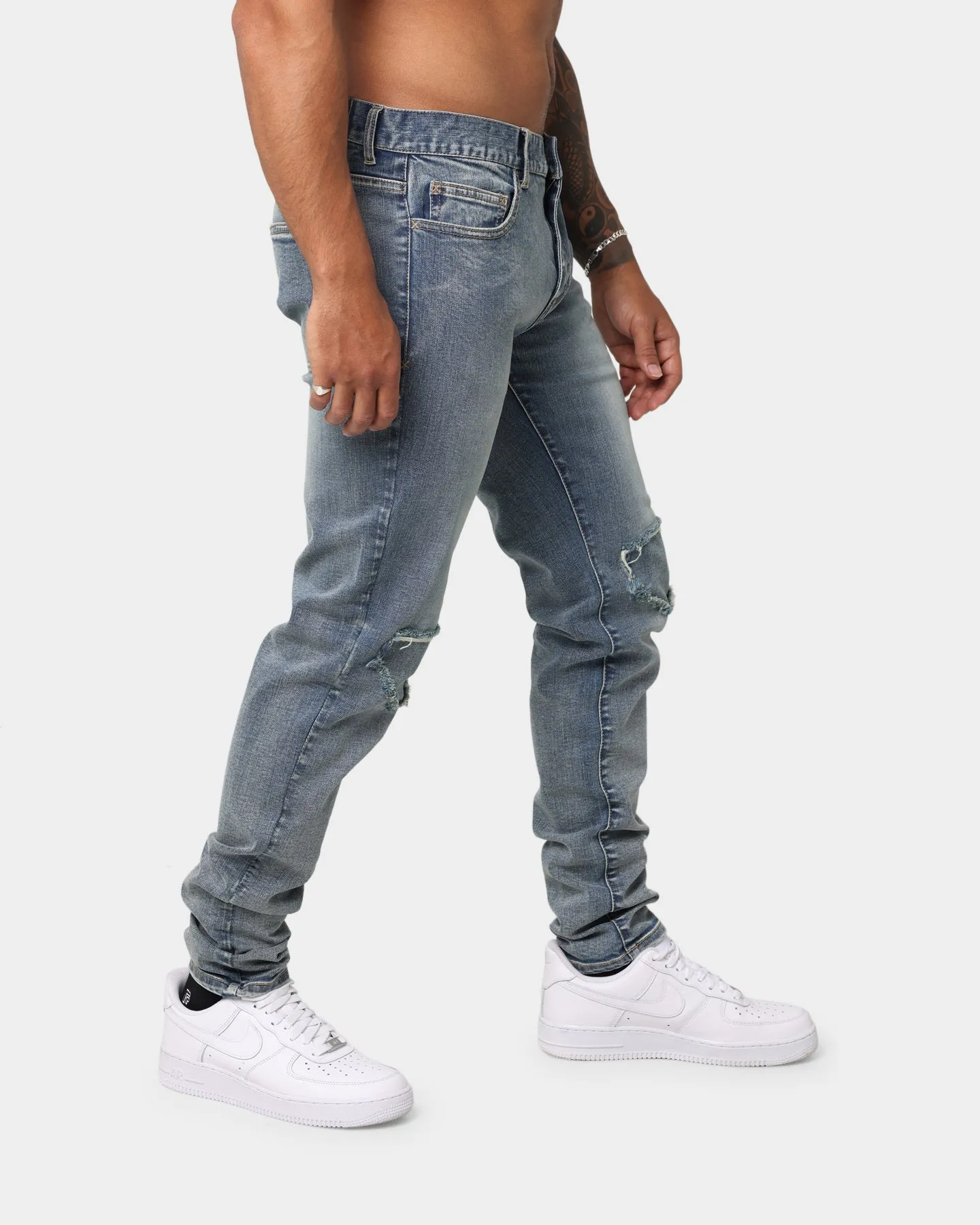 EN ES Vortex X13 Denim Jeans Washed Bue