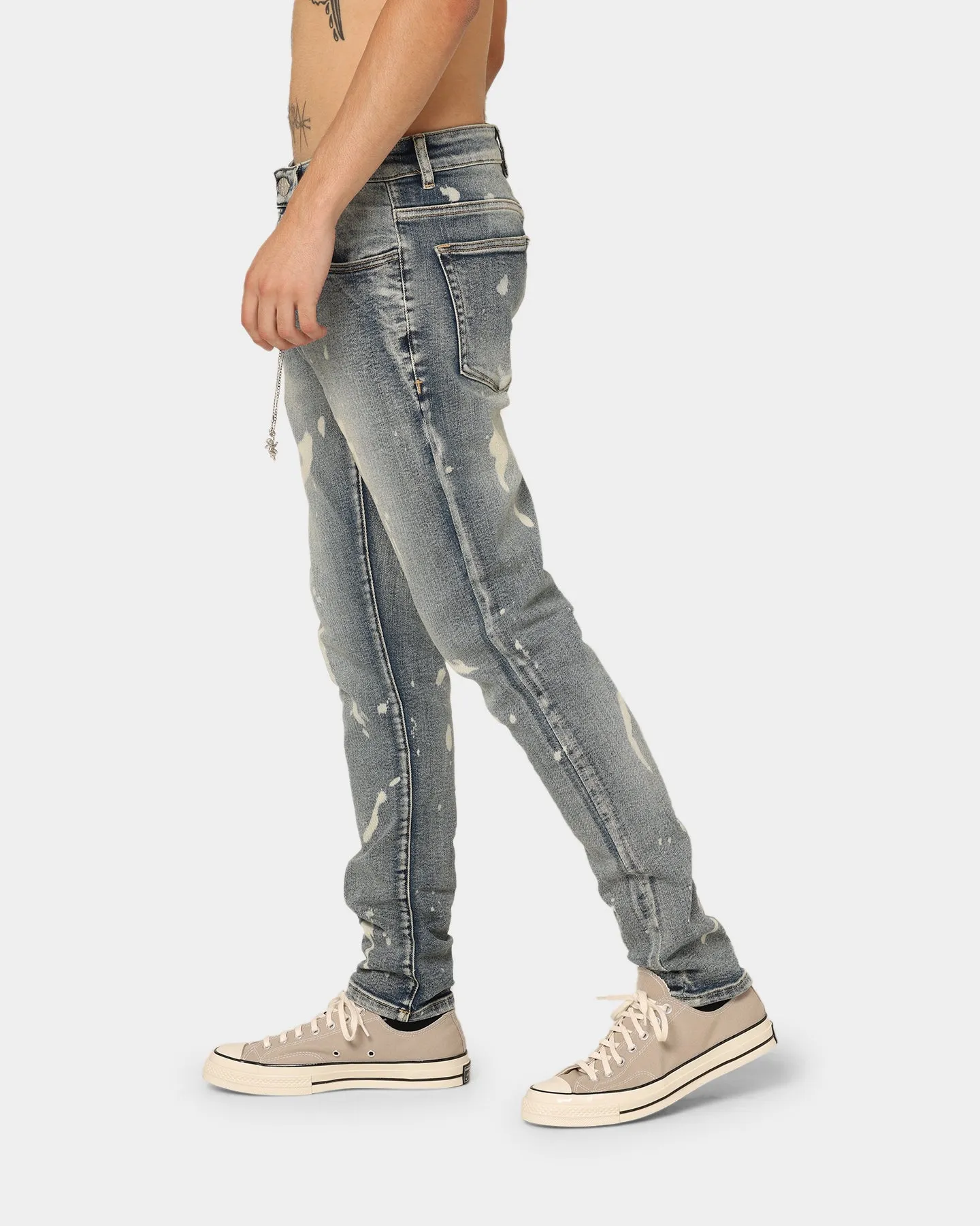 En Noir Inc Cash Denim 05 Jeans Blue/White Paint