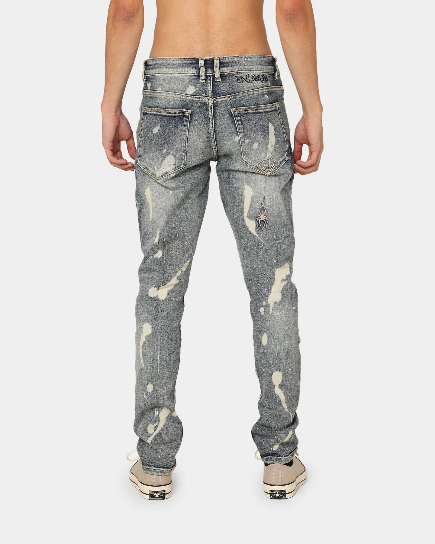 En Noir Inc Cash Denim 05 Jeans Blue/White Paint