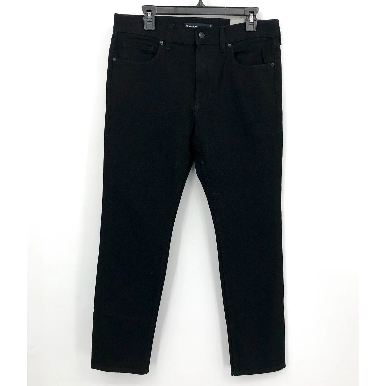 EVERLANE Men's Uniform 4-Way Stretch Organic Cotton Slim Jeans 33x28 Black