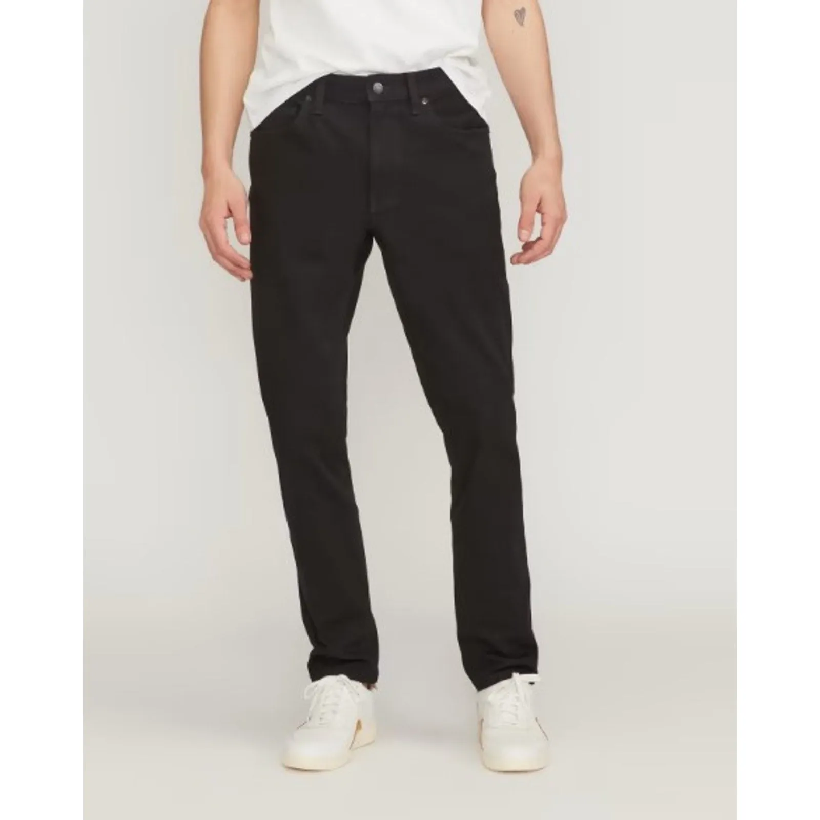 EVERLANE Men's Uniform 4-Way Stretch Organic Cotton Slim Jeans 33x28 Black