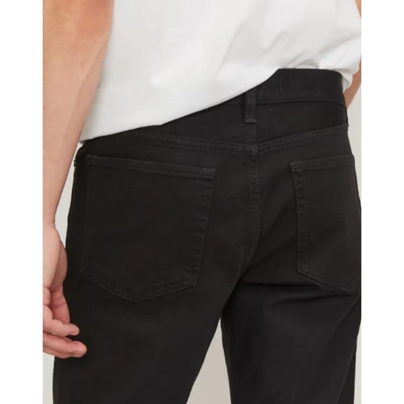 EVERLANE Men's Uniform 4-Way Stretch Organic Cotton Slim Jeans 33x28 Black