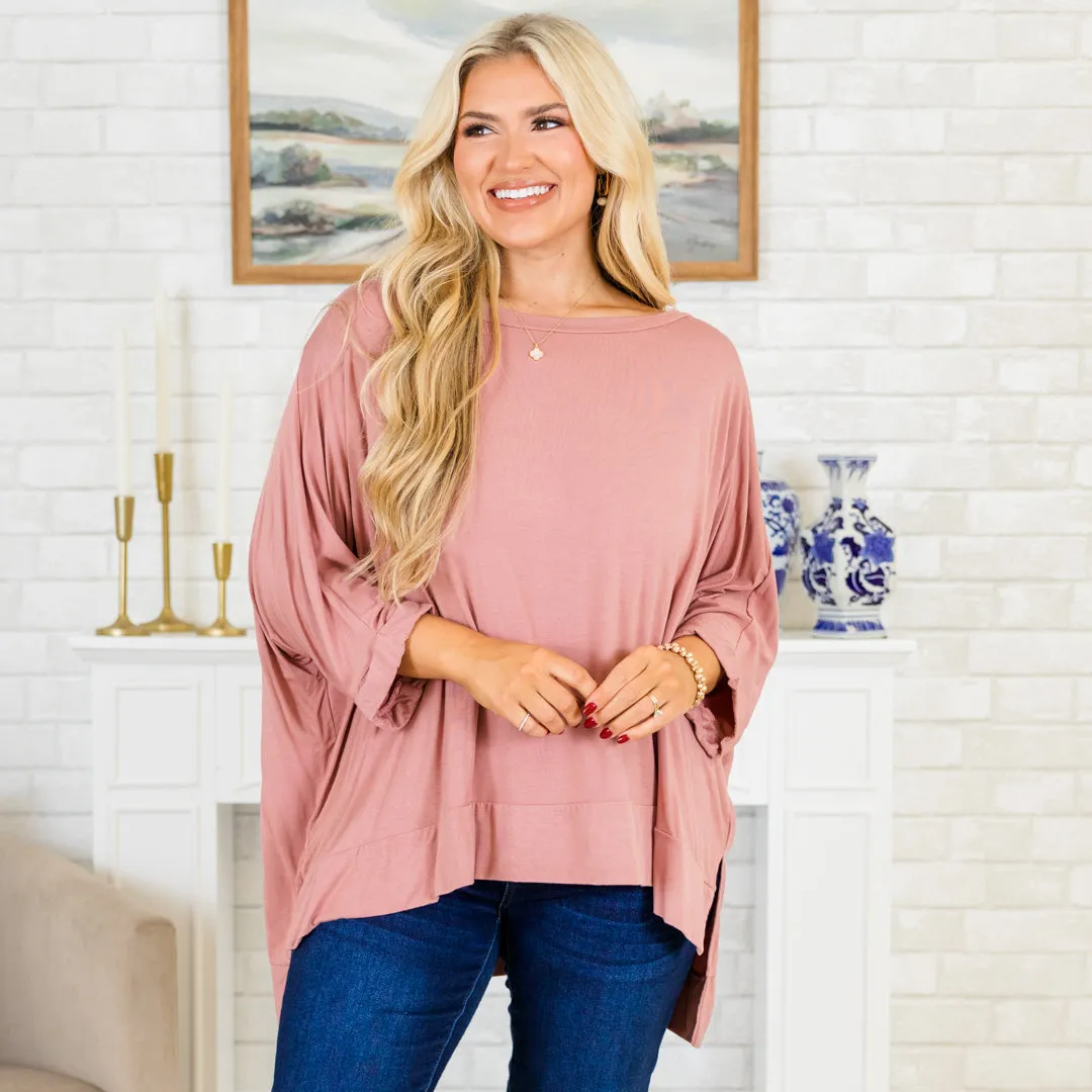 Favorite Forecast Tunic, Dark Pink