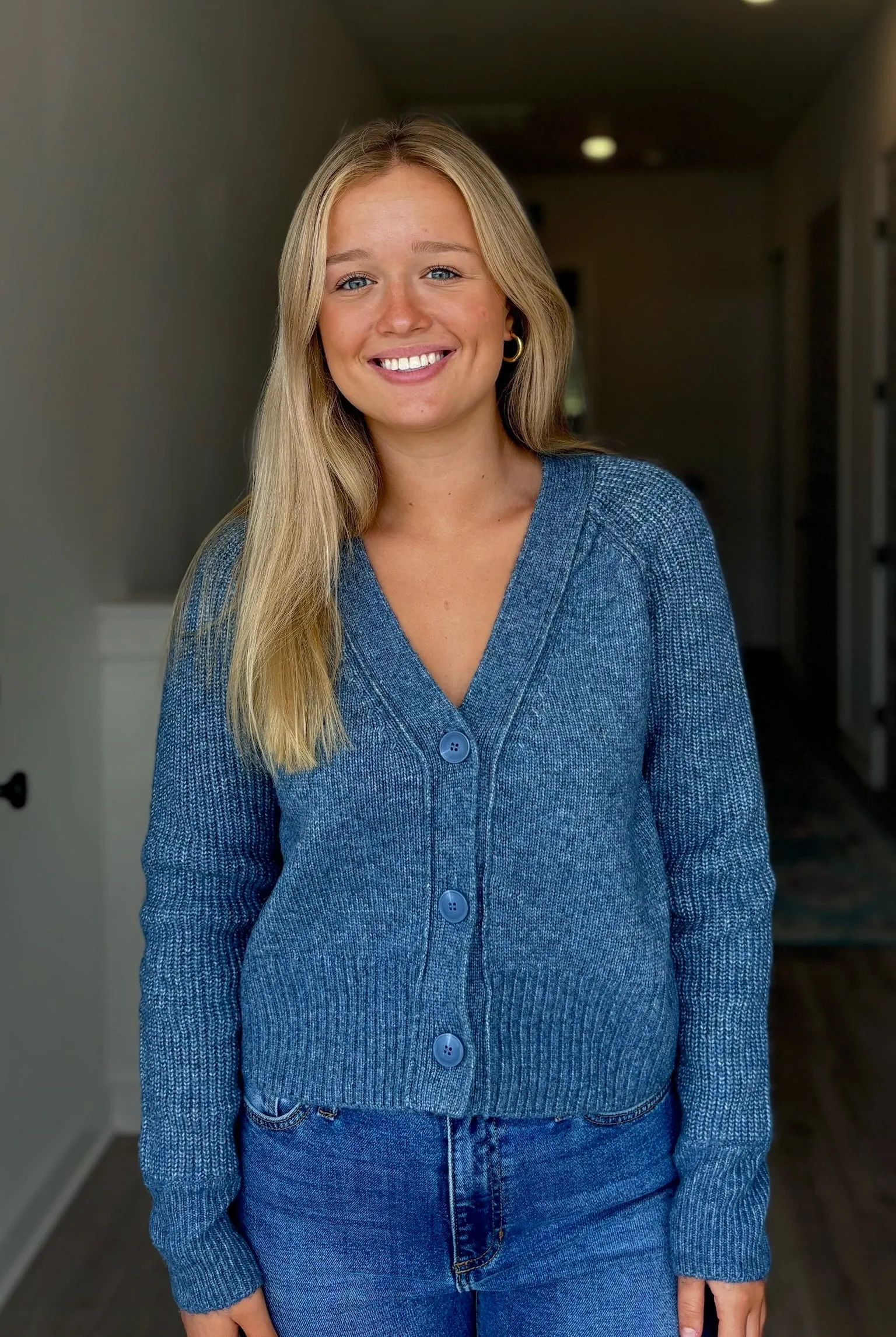 FINAL SALE - Beckie Cardigan Blue Dusk