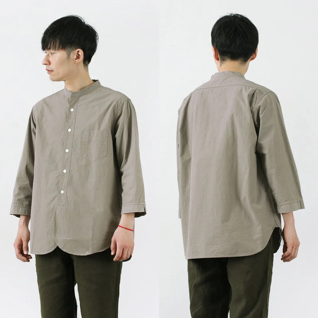 FOB FACTORY / FRC006 military dump band collar shirt