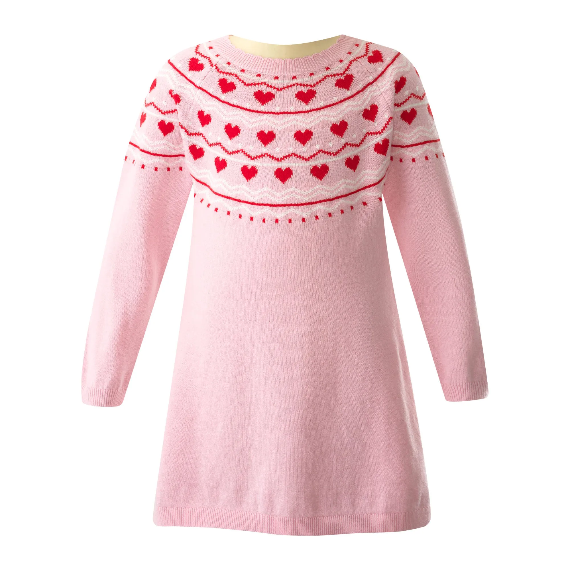 Heart Knit Tunic Dress