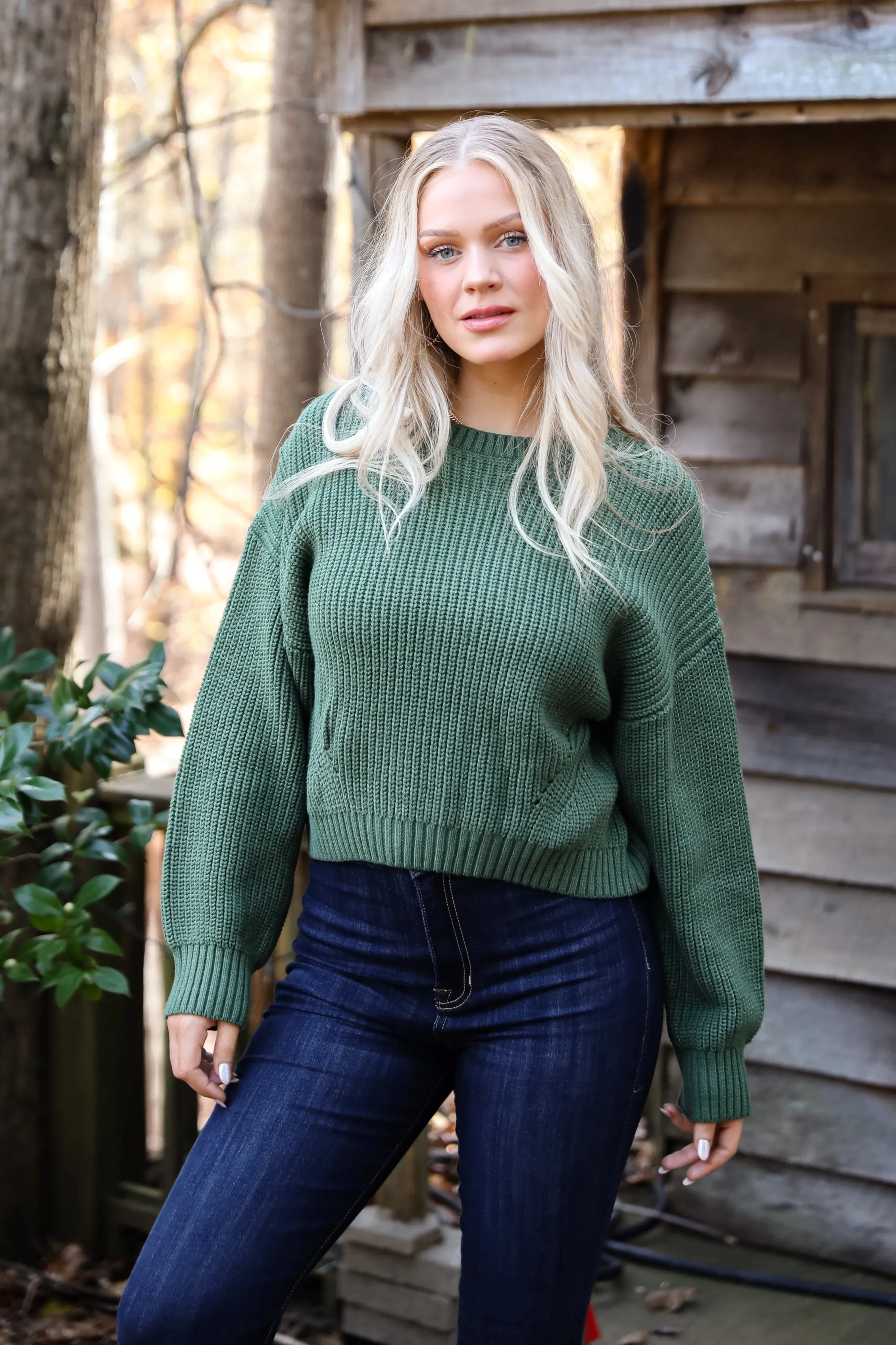 Immaculate Essence Olive Sweater