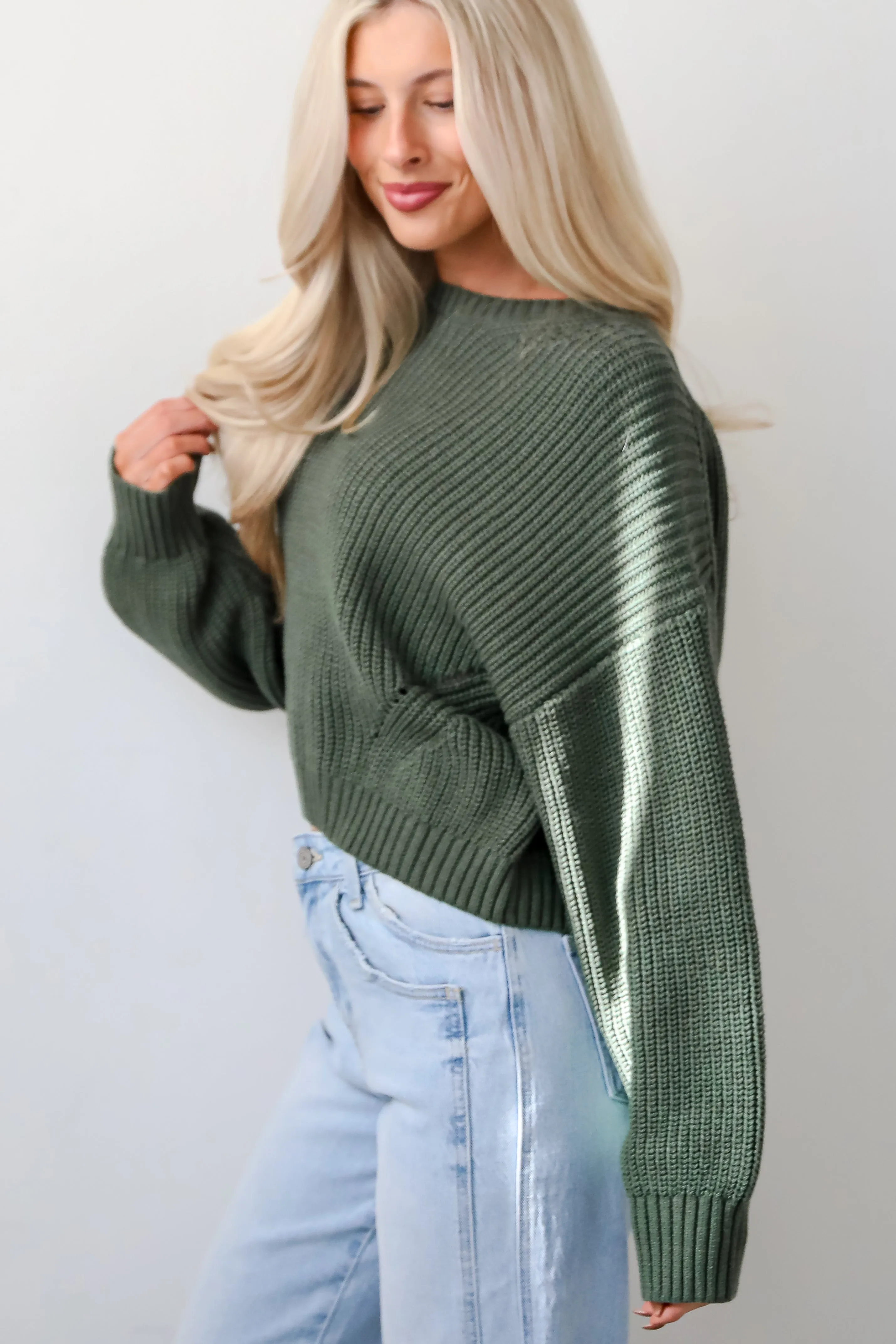 Immaculate Essence Olive Sweater