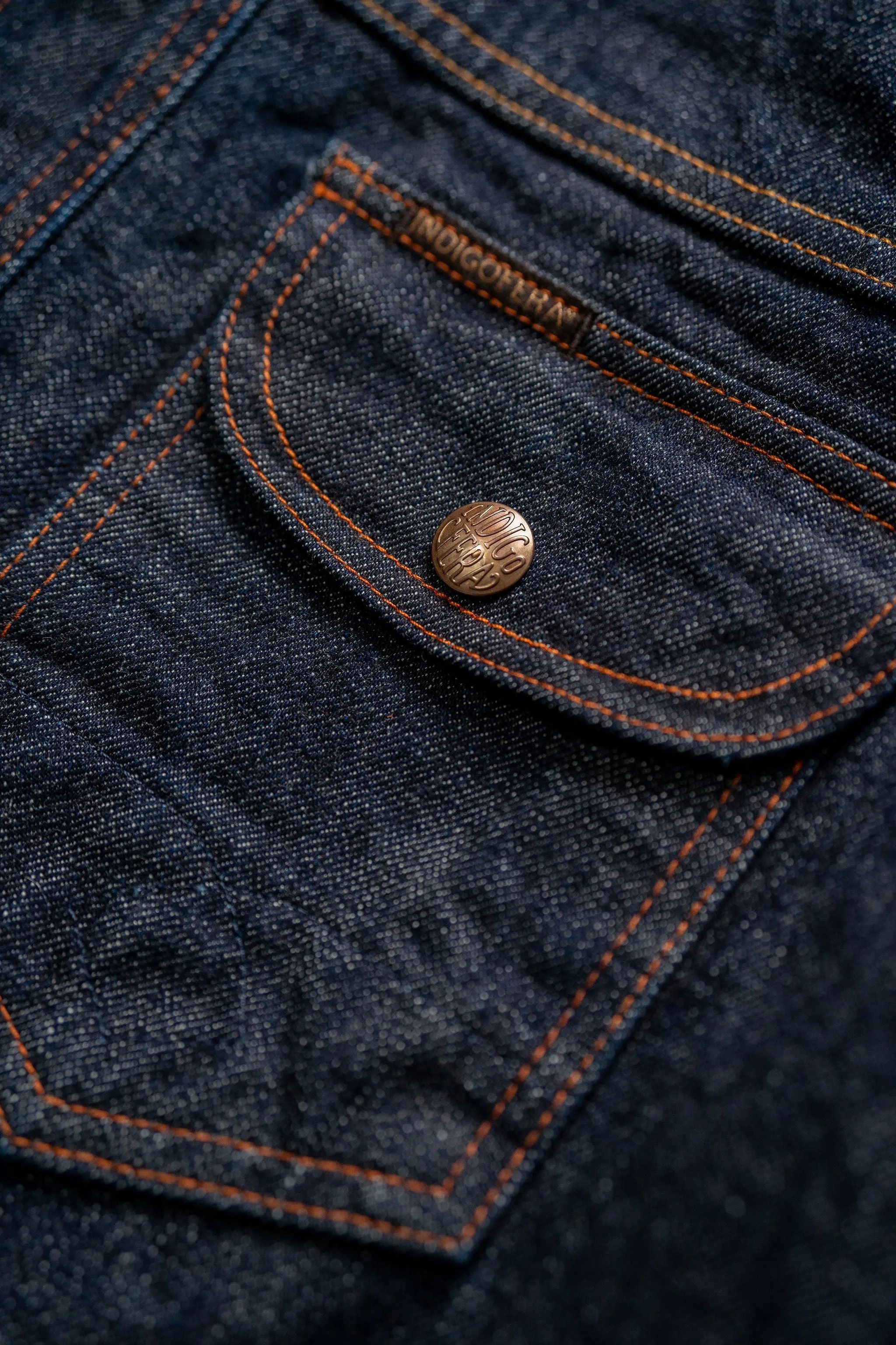 Indigofera Fargo Trucker - Rinsed Shiroyama 18oz