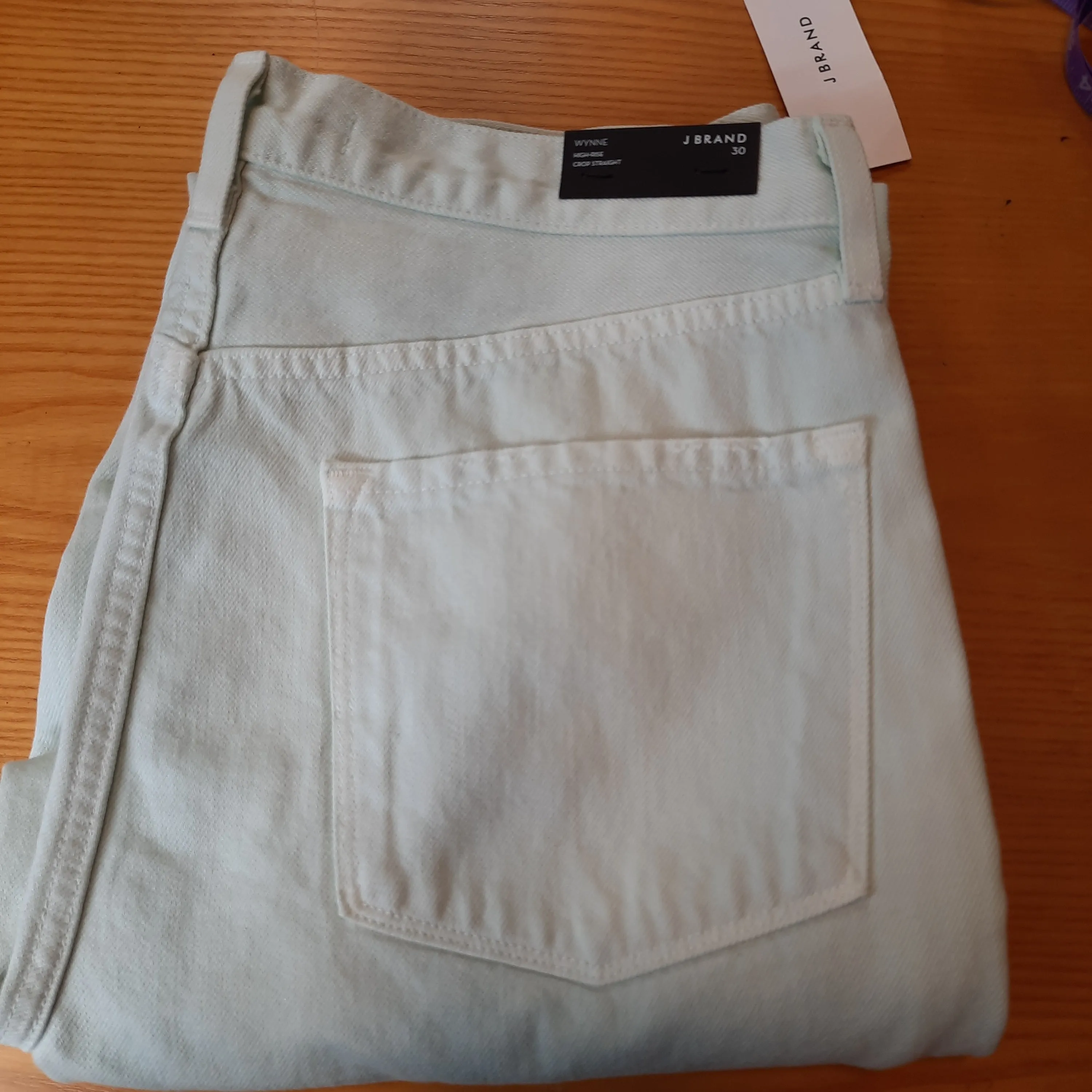 J Brand Wynne High Rise Crop Straight Leg Jeans Size 30