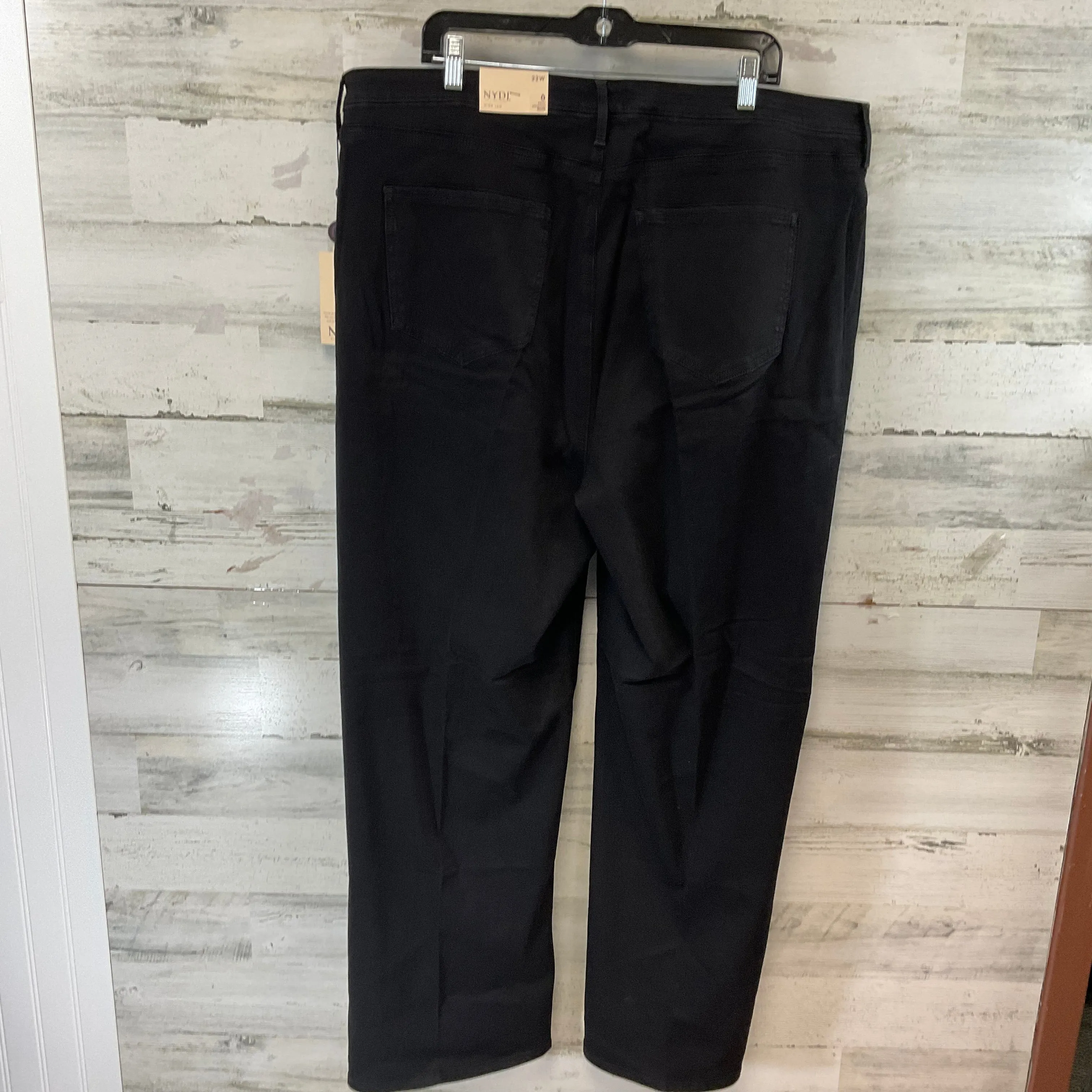 Jeans Wide Leg By Not Your Daughters Jeans In Black Denim, Size: 22