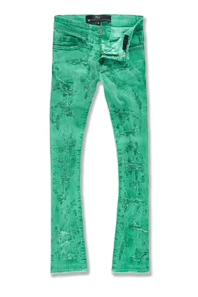 Kids Stacked Santorini Denim (Mint)