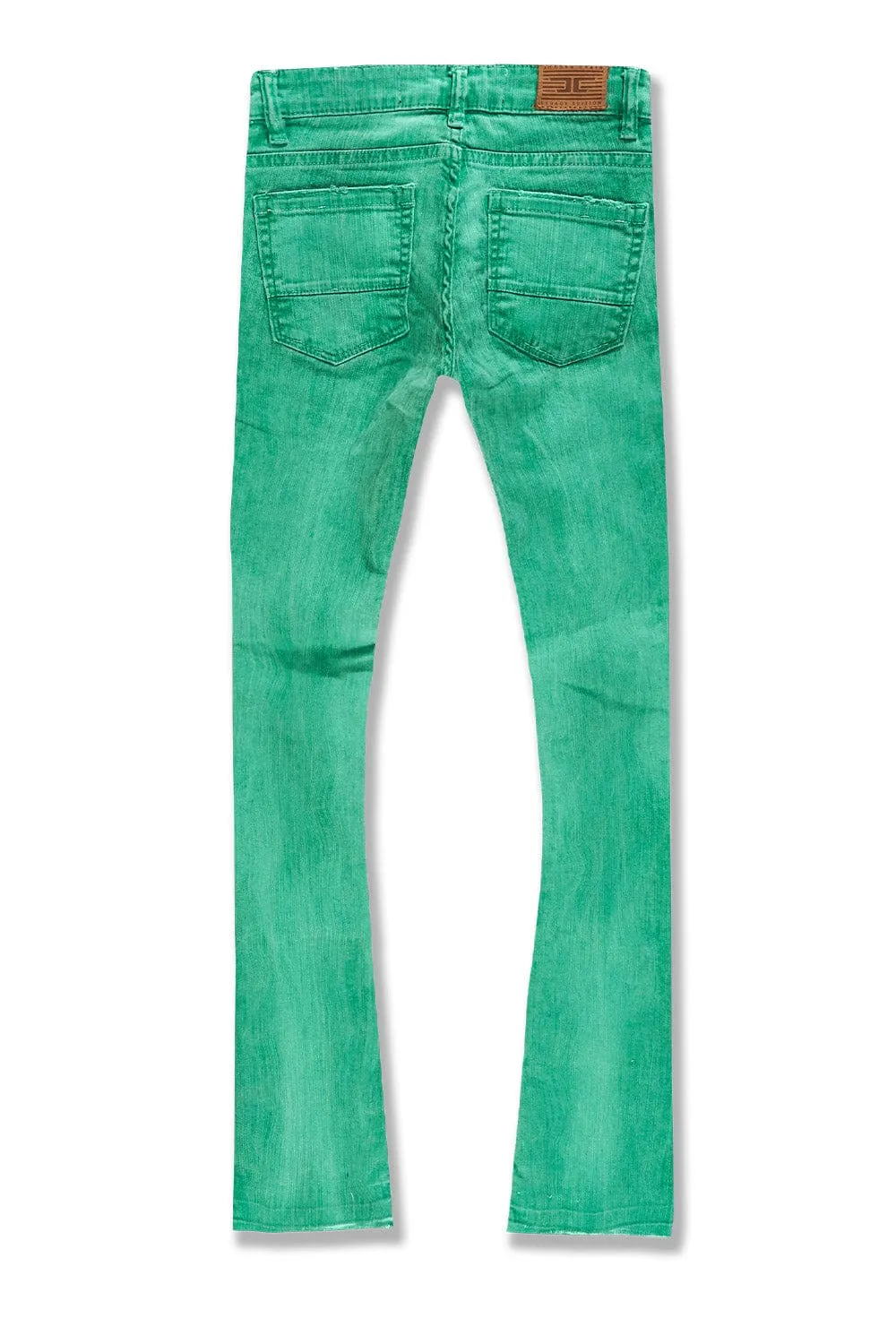 Kids Stacked Santorini Denim (Mint)