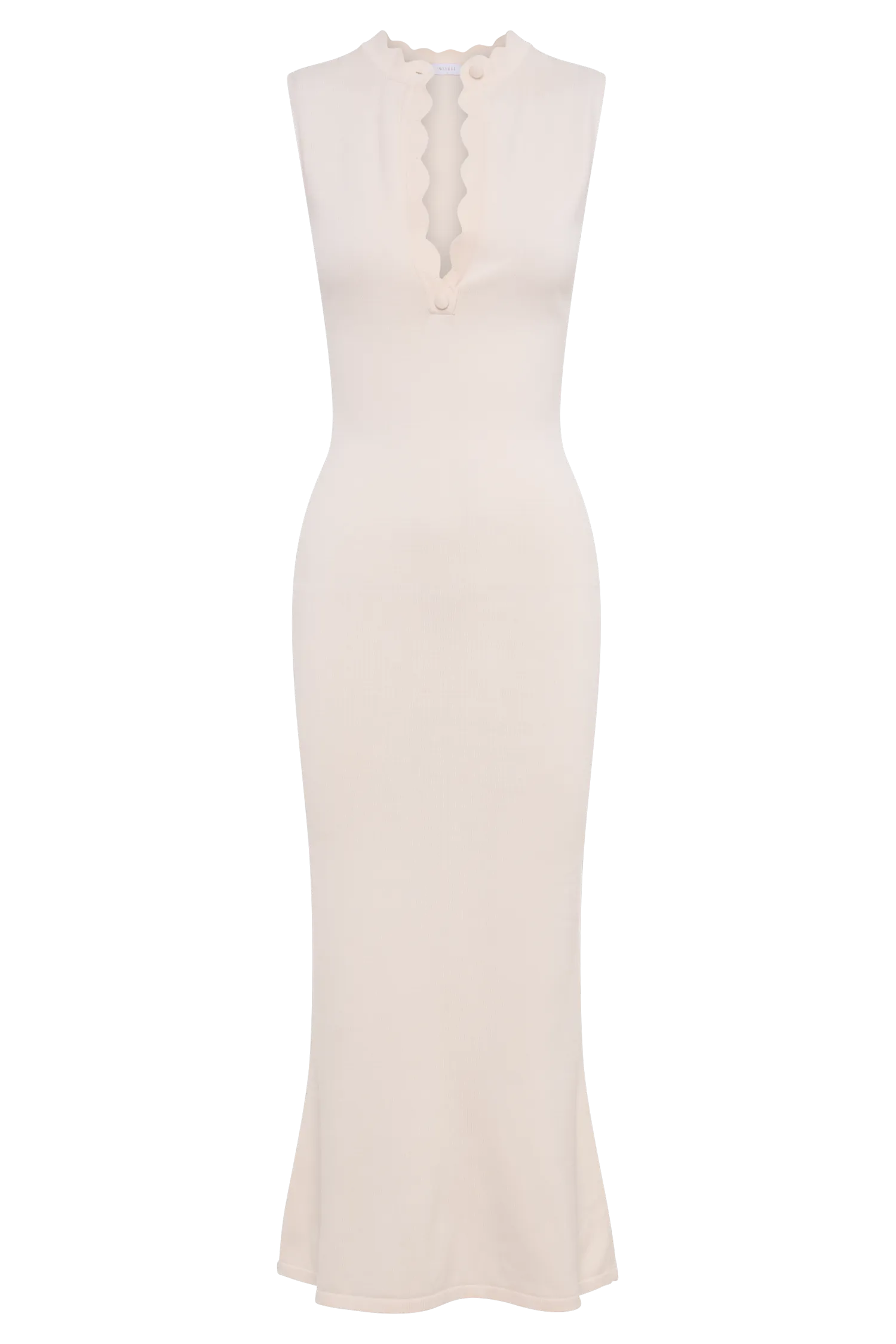 Korva Knit Midi Dress - Ivory