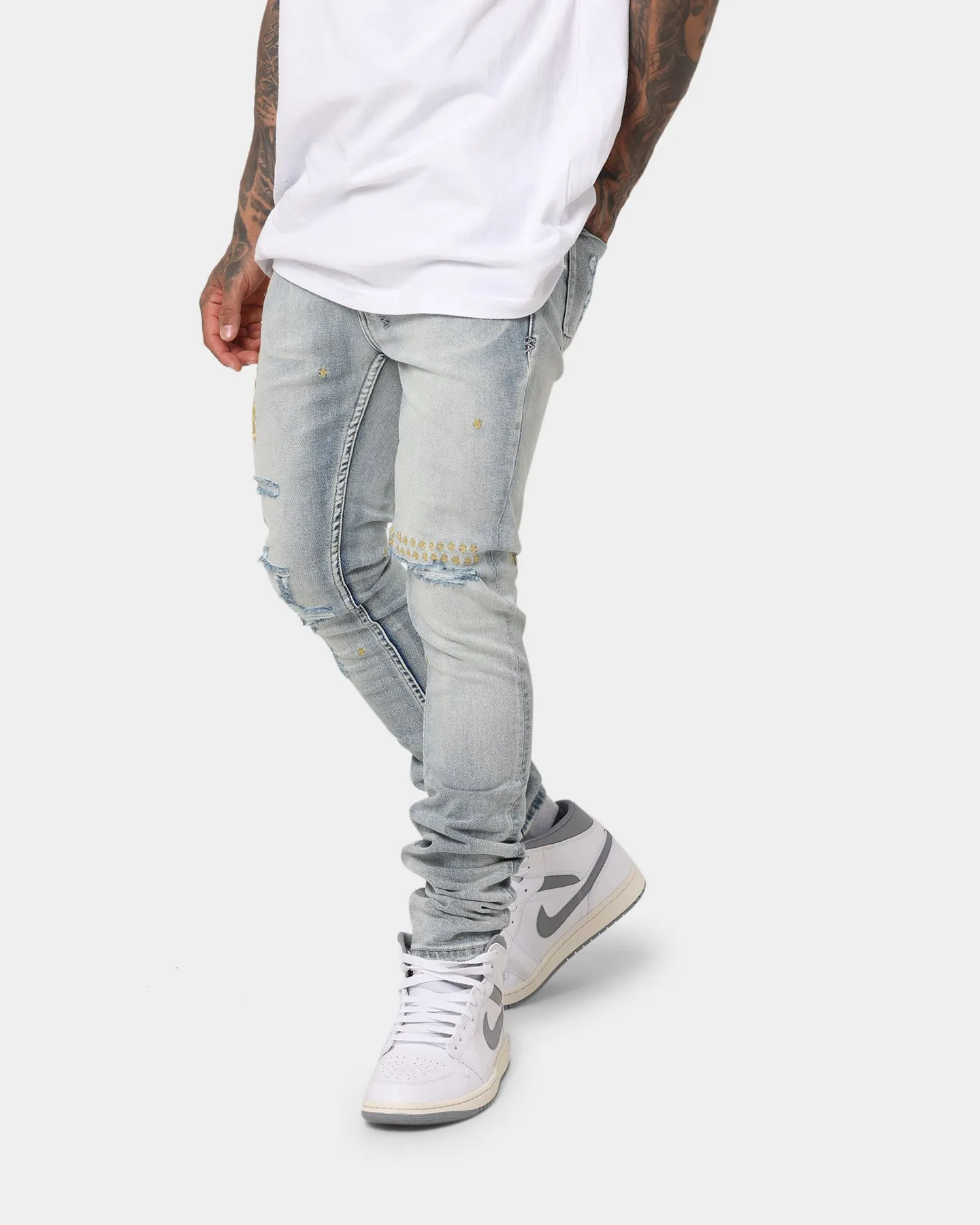 Ksubi 23 Van Winkle Mid Blue Denim Pants Denim