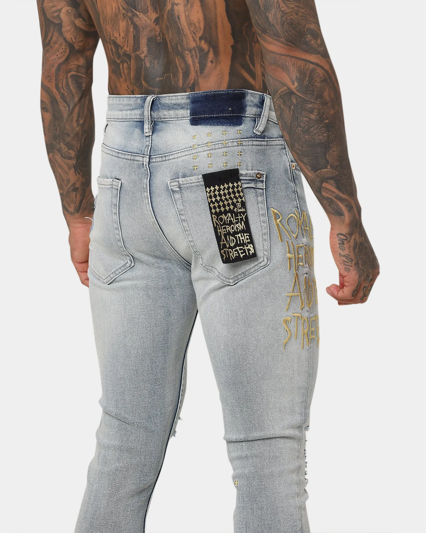 Ksubi 23 Van Winkle Mid Blue Denim Pants Denim