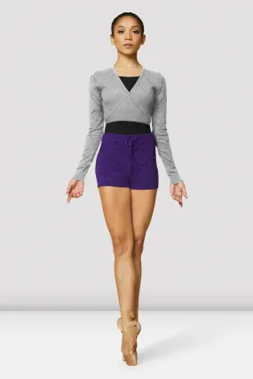 Ladies Amara Knit Cropped Wrap Top