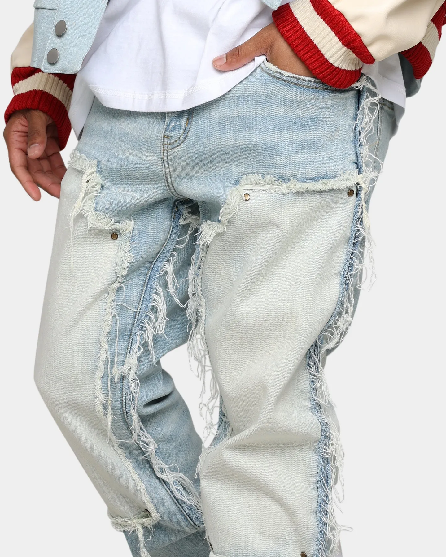 Lifted Anchors "Contemporary" Carpenter Denim Pants Light Blue