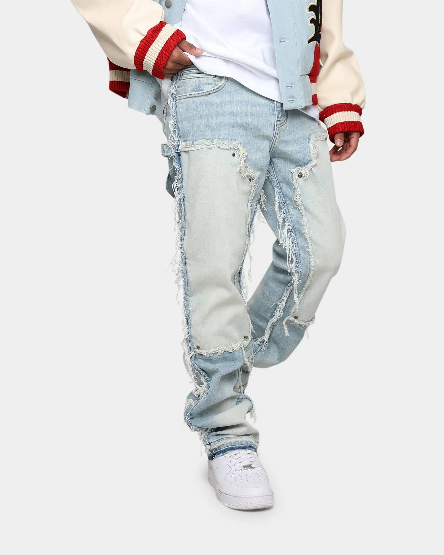 Lifted Anchors "Contemporary" Carpenter Denim Pants Light Blue