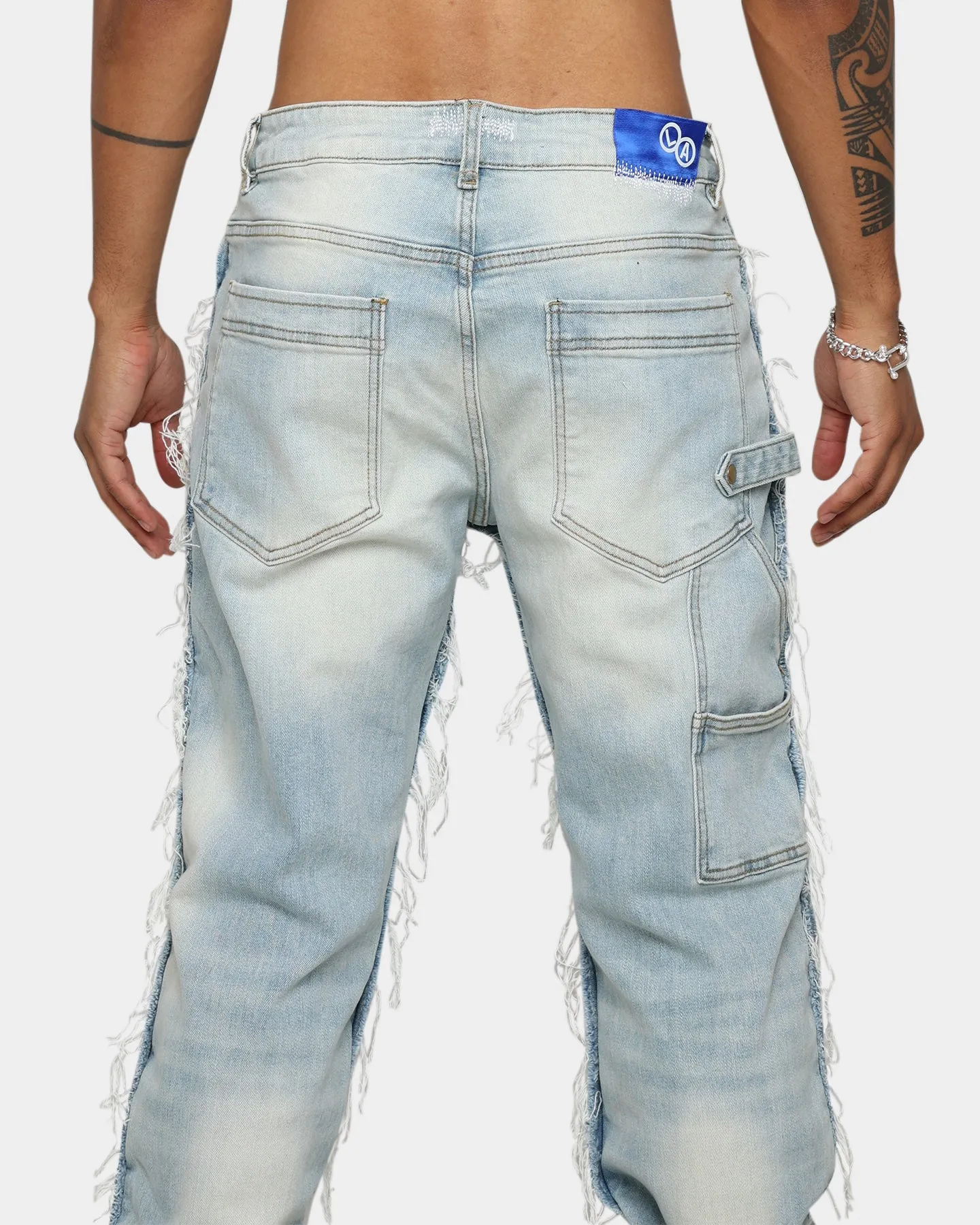 Lifted Anchors "Contemporary" Carpenter Denim Pants Light Blue