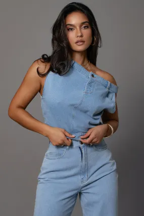 Light Wash Shanice Denim Top