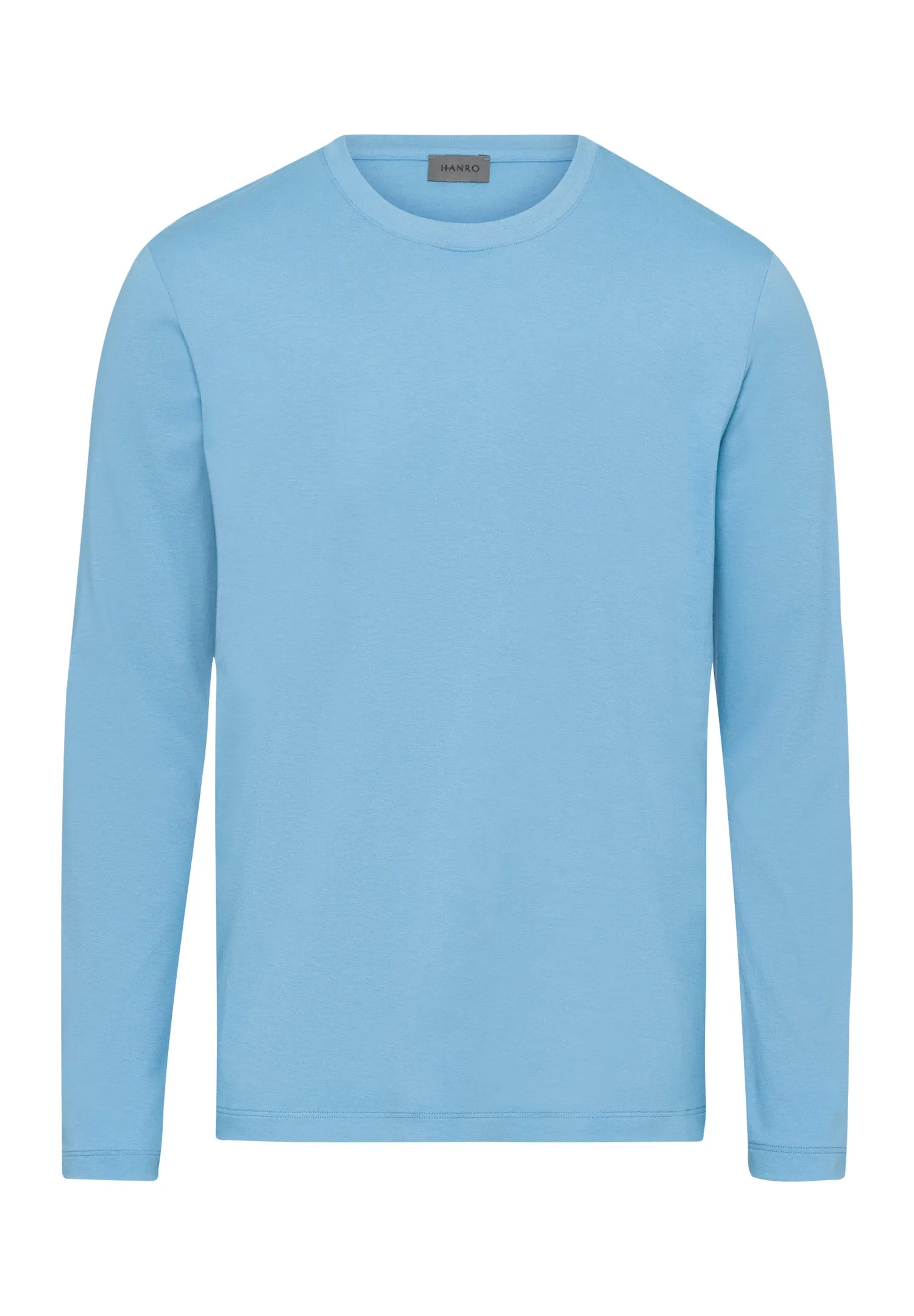 Living Shirts Cotton Crew Neck Top | Bonnie Blue 75053-1597