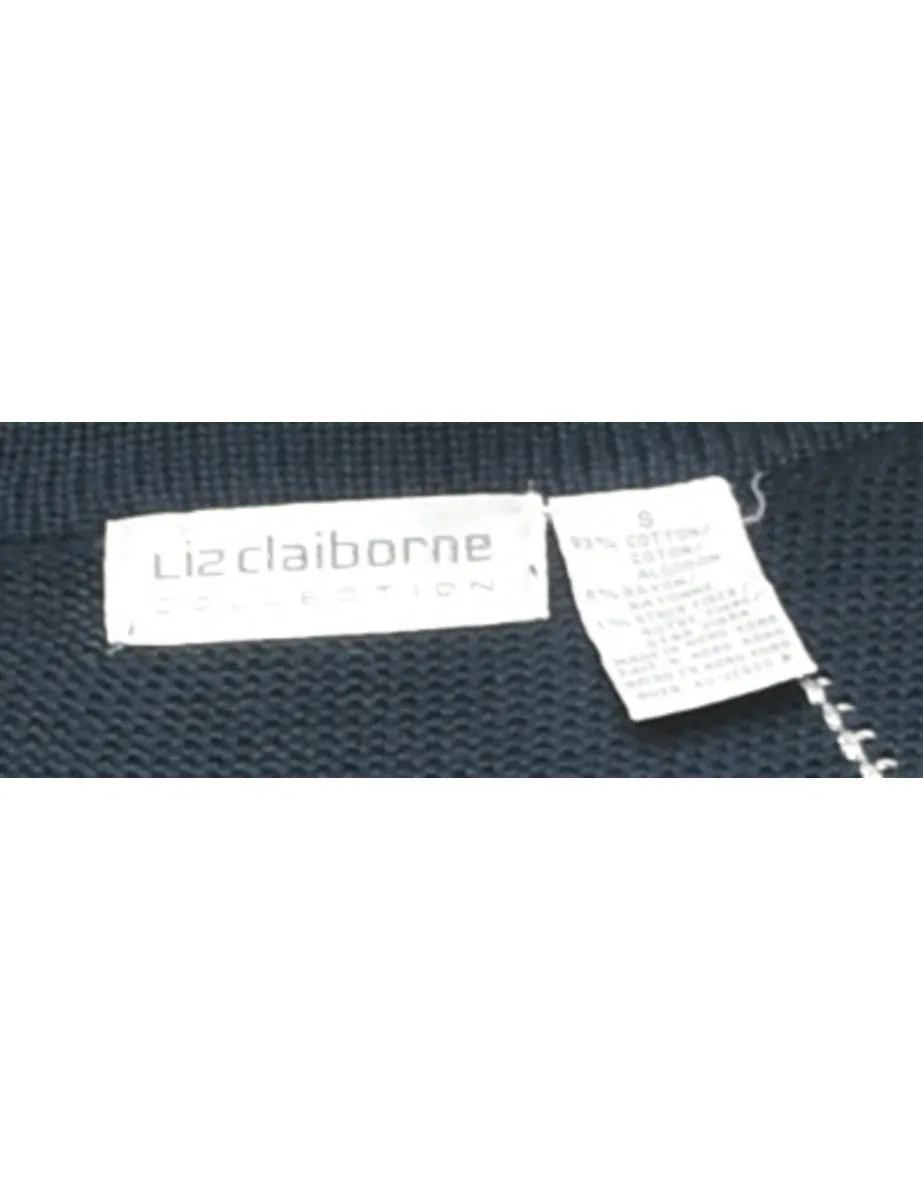 Liz Claiborne Argyle Jumper - S