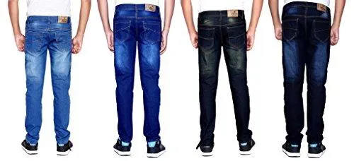 London Looks Men Slim Fit Multi Color Jeans (Combo Of 4) (Light Blue_32)