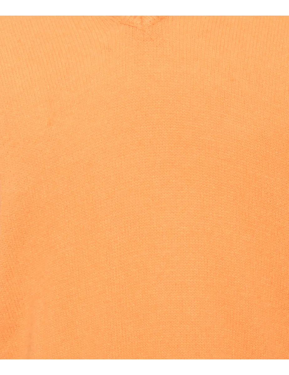 Long Sleeved Orange Jumper - M