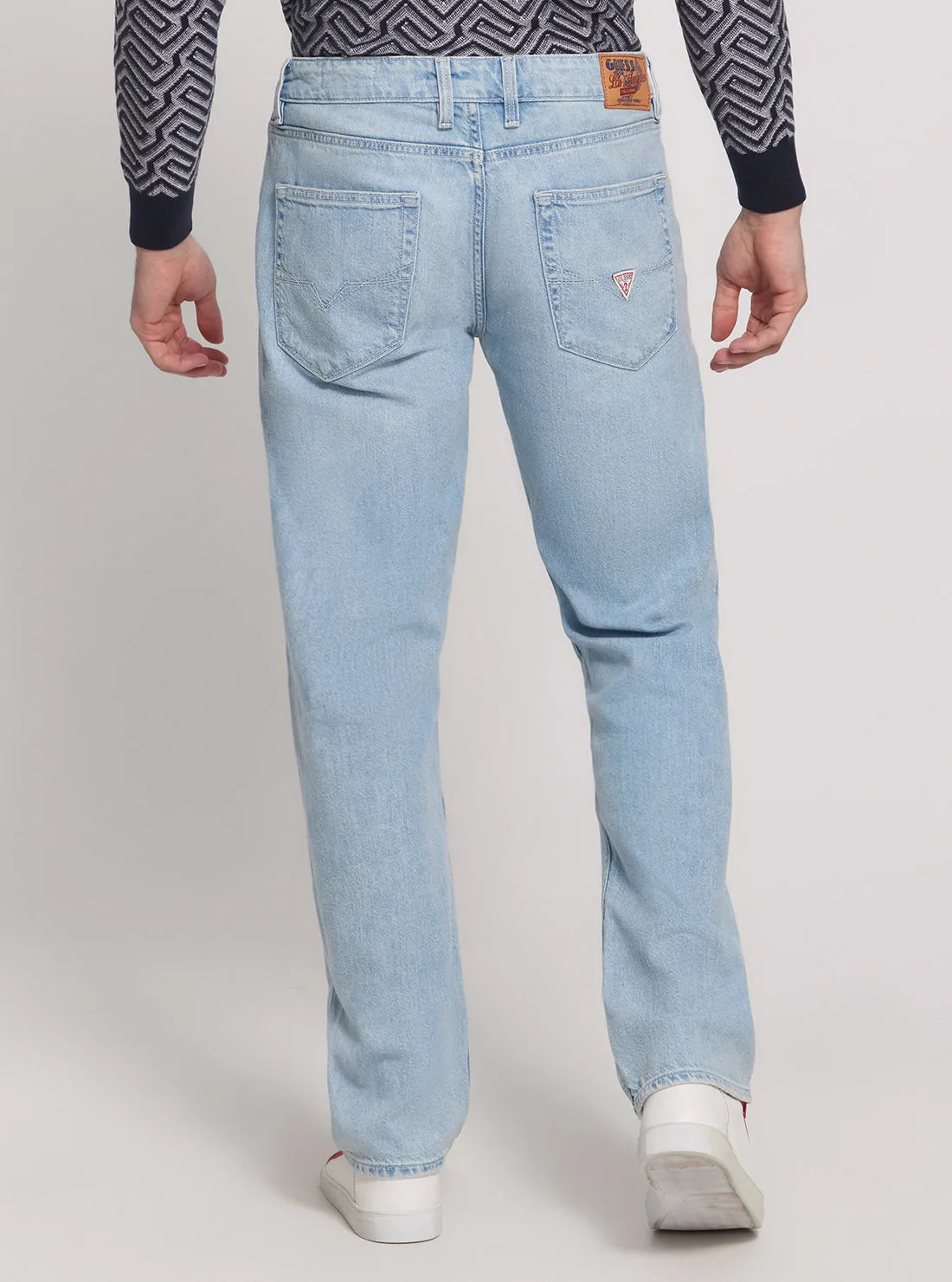 Low-Rise Angels Denim Jeans in Light Wash