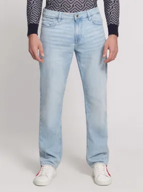 Low-Rise Angels Denim Jeans in Light Wash