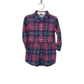 LS Collared Plaid Dress