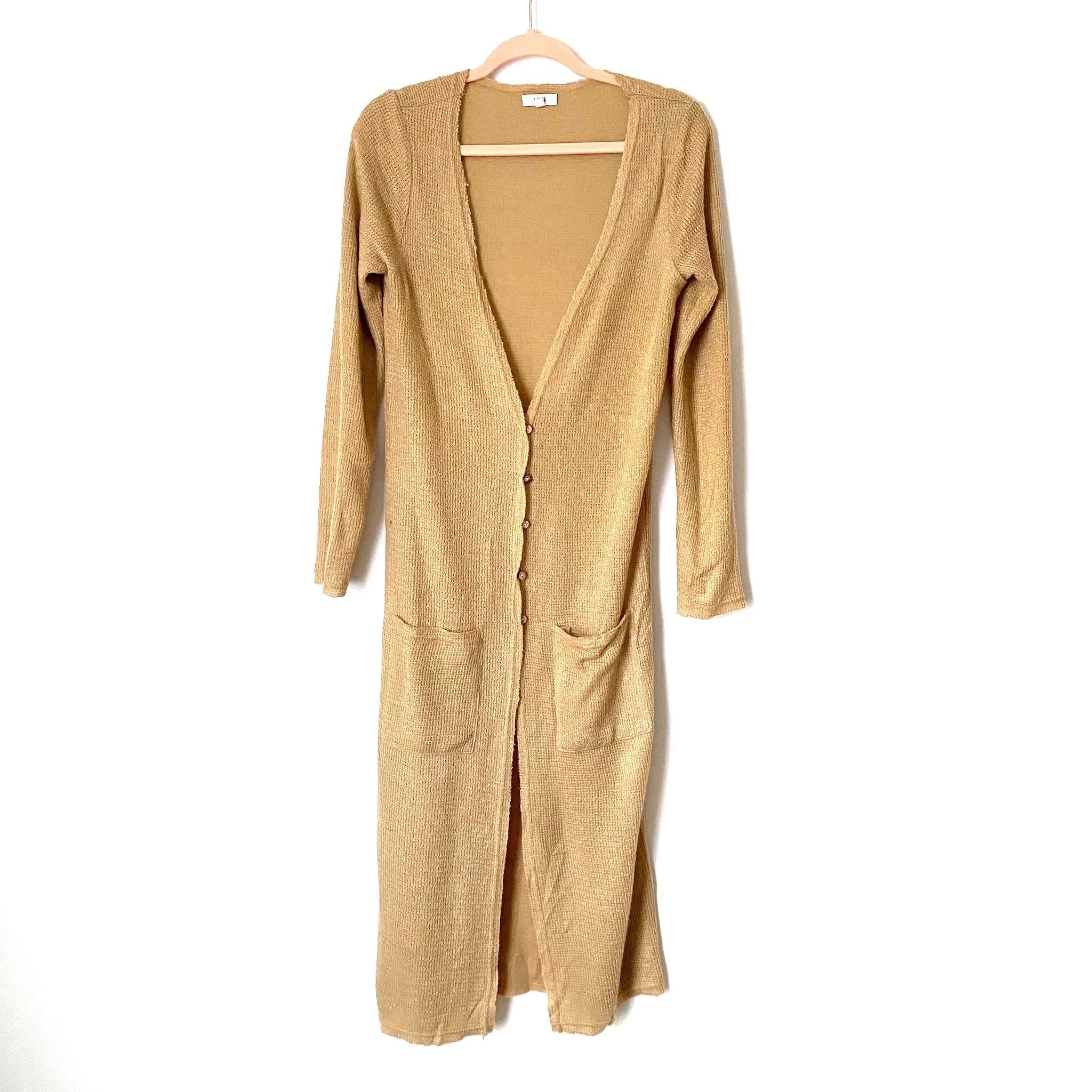 Lucca Couture Button Up Long Duster Cardigan- Size XS (Jana)