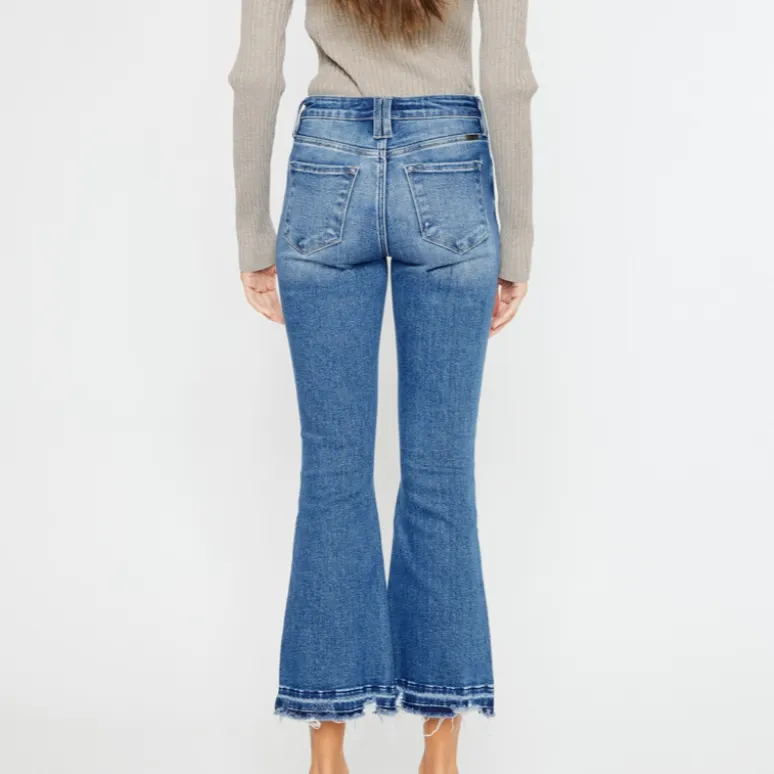 Lynn Cropped Bootcut Medium Wash Jeans