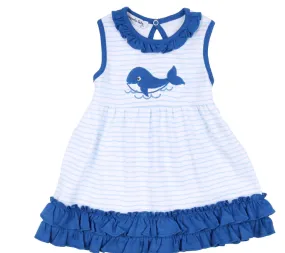 Magnolia Baby Whale Applique Dress Set