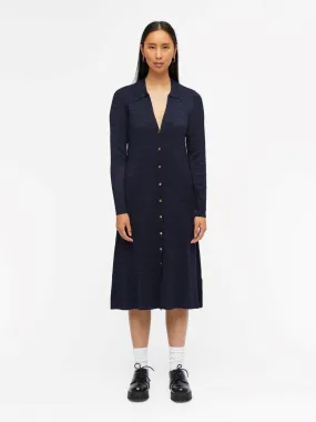 Martina Cardigan Knit Dress (Sky Captain)