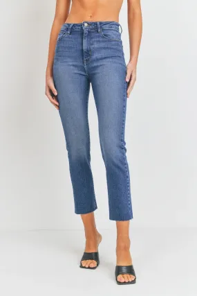 Medium Wash Clean Slender Straight Jean