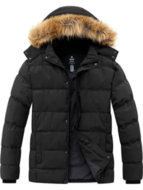 Men's Big & Tall Warm Winter Coat Plus Size Puffer Jacket