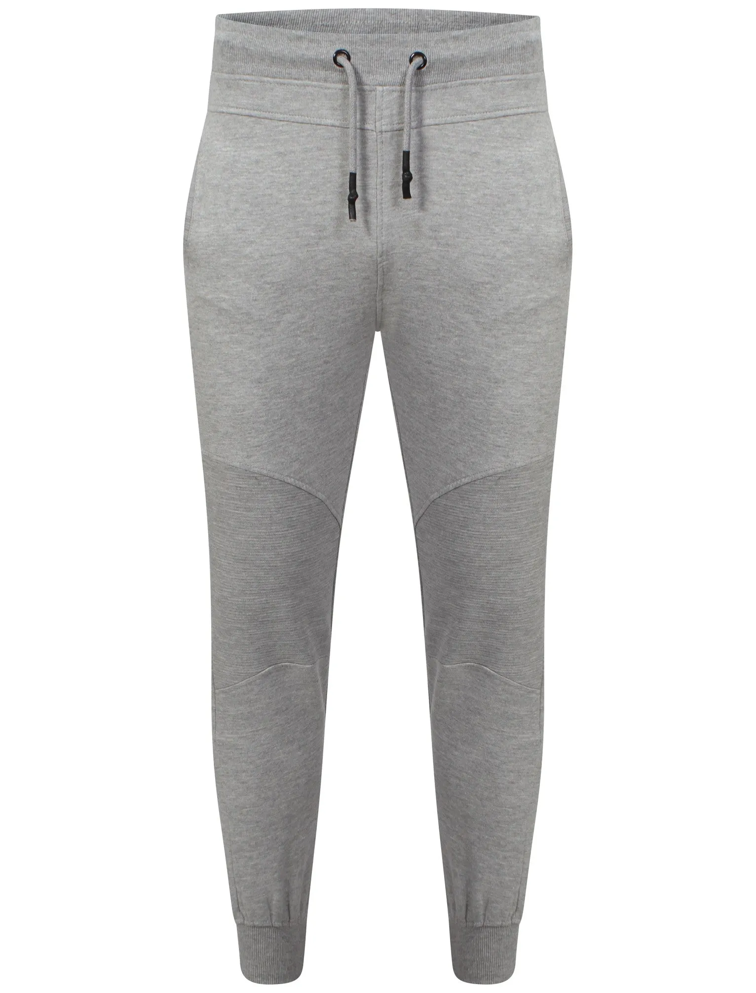 Mens Brendon Qutory Cuffed Joggers in Grey Marl