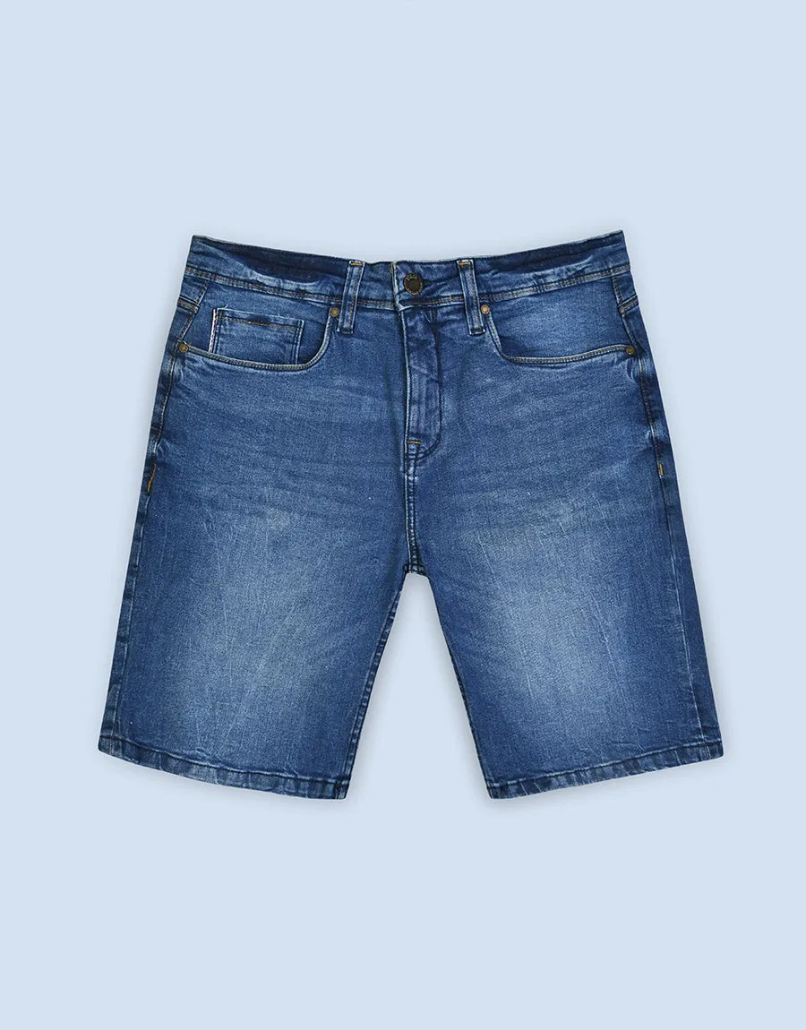 Men's Nefza Vintage Denim Jeans Shorts - Blue