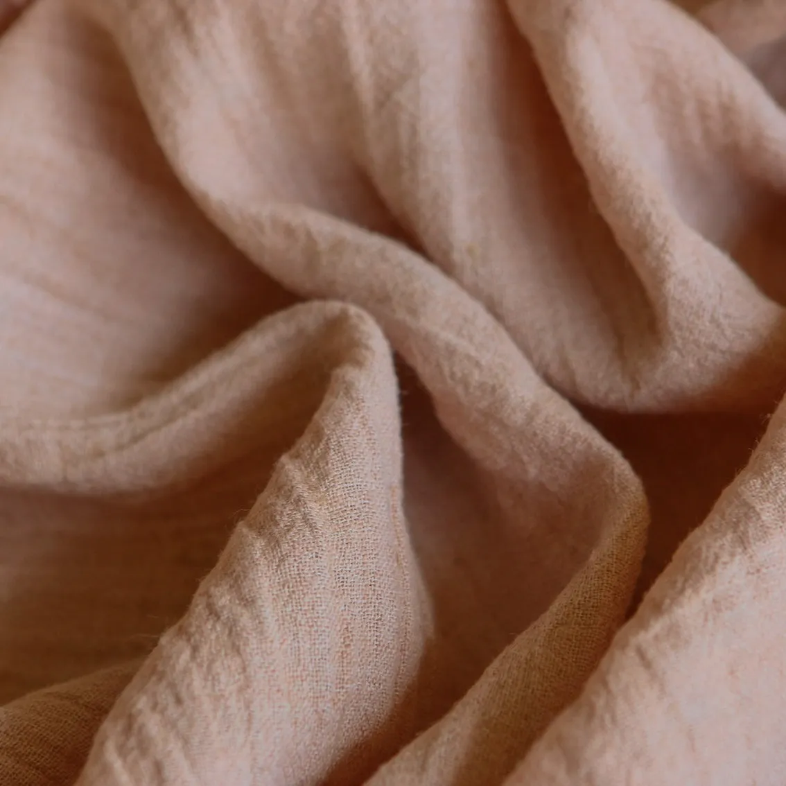 Mia Blush Crinkle Linen