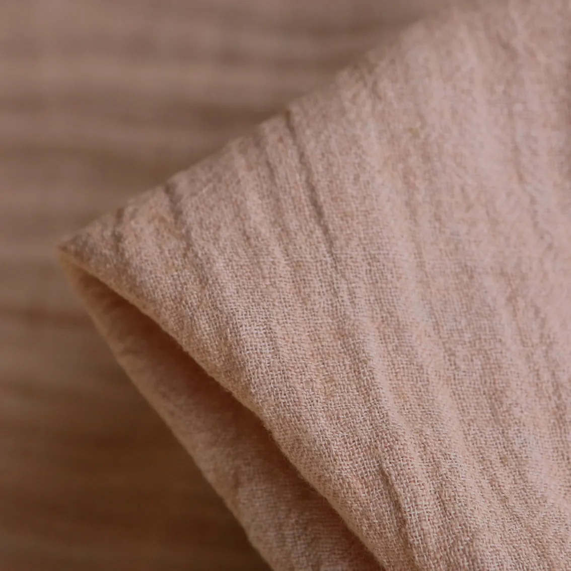 Mia Blush Crinkle Linen