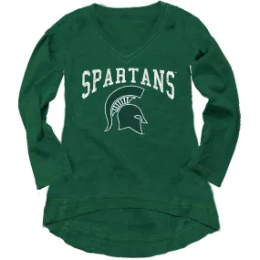 Michigan State Spartans Youth Girls Blend Slub Tunic