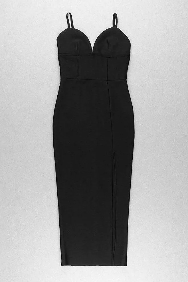 Milan Bandage Midi Dress - Classic Black