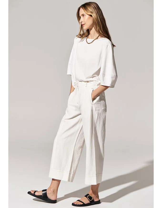 Miley Crop Pant White